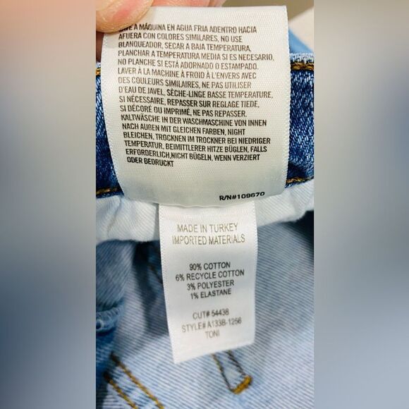 AGOLDE Toni Mid Rise Straight Skinny Stretch Jeans 25x26 EUC - Picture 8 of 11